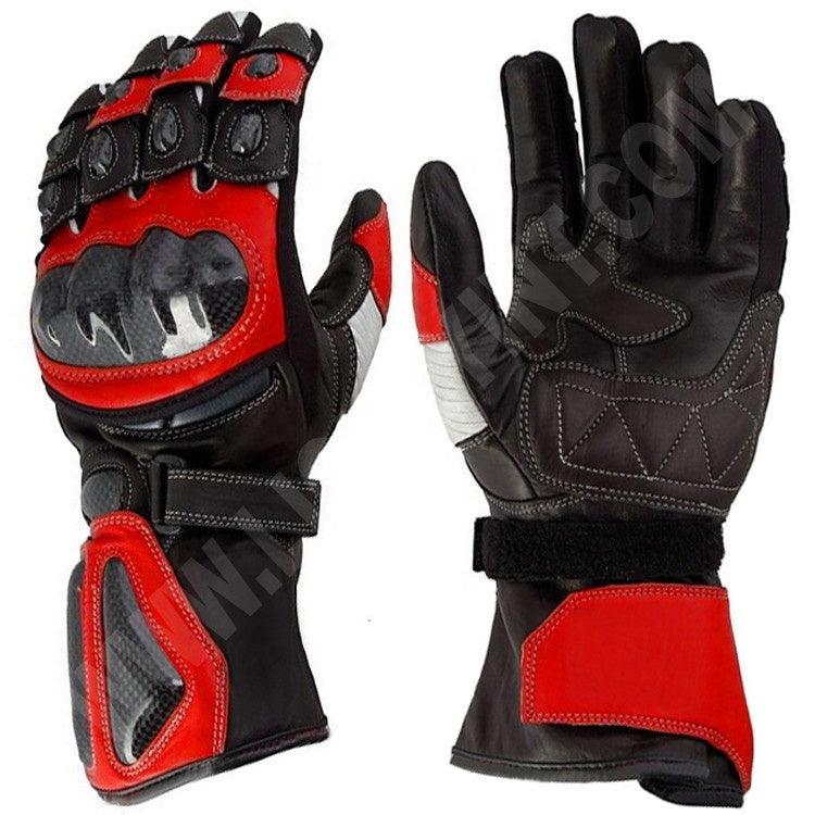 ZMG-029 Motorcycle/Motorbike Custom Made Leather Gloves - ZEES MOTOR SPORTS