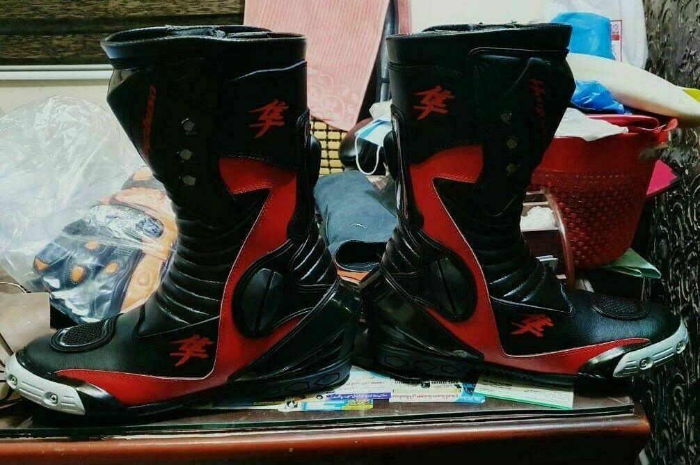 ZMB-035 Motorcycle/Motorbike Leather Shoes Custom Made - ZEES MOTOR SPORTS