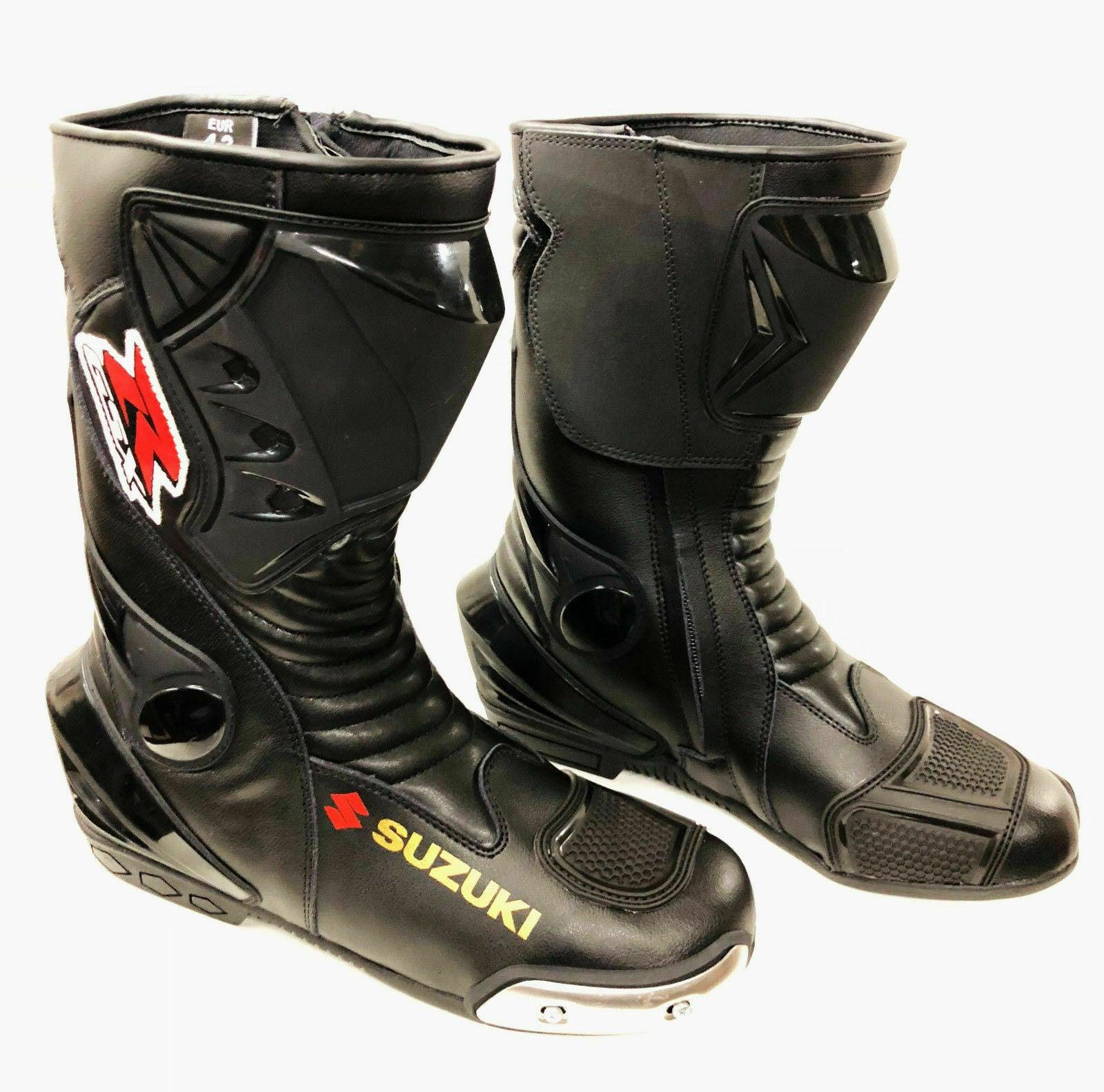 ZMB-037 Motorcycle/Motorbike Leather Shoes Custom Made - ZEES MOTOR SPORTS