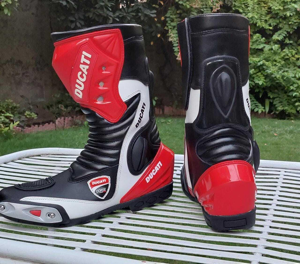 ZMB-045 Motorcycle/Motorbike Leather Shoes Custom Made - ZEES MOTOR SPORTS