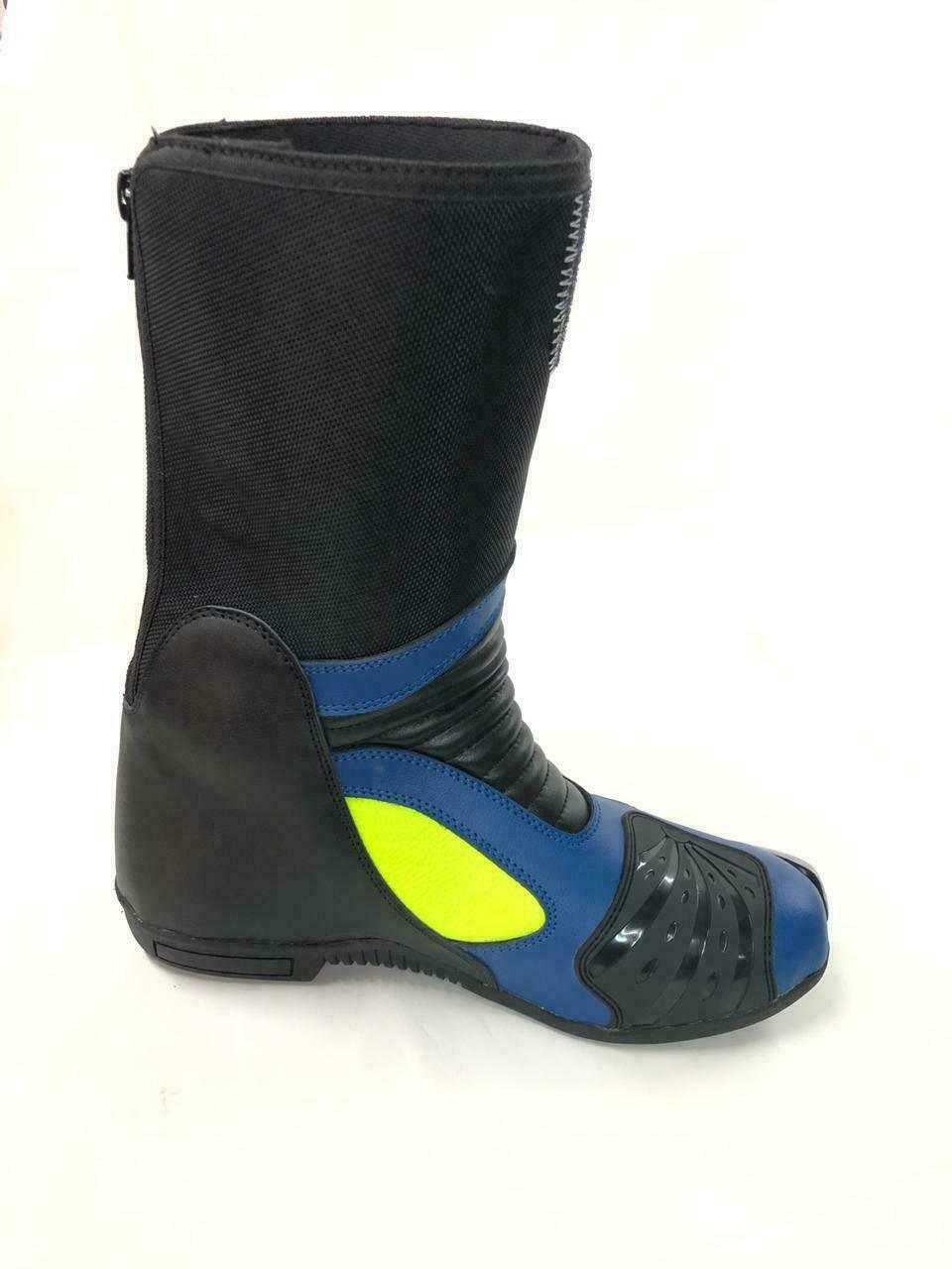 ZMB-057 Motorcycle/Motorbike Leather Shoes Custom Made - ZEES MOTOR SPORTS